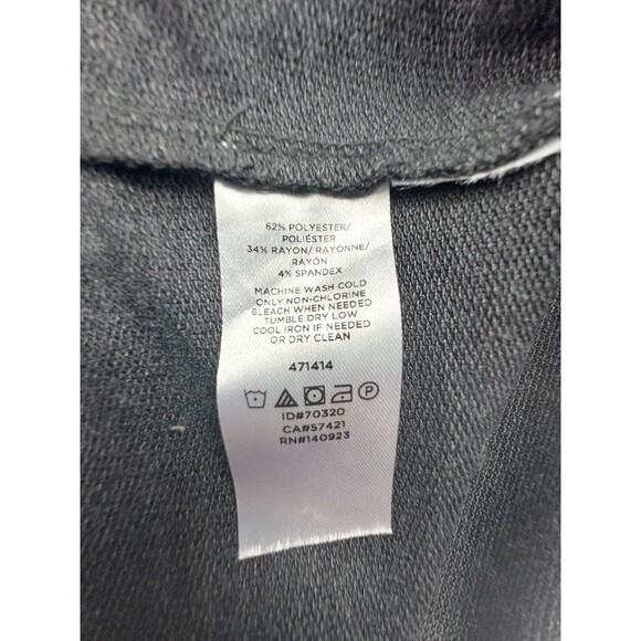 LOFT Lantern Sleeve JerseyKnit Swing Dress Gray Lagenlook Soft Capsule Neutral M - Picture 12 of 12